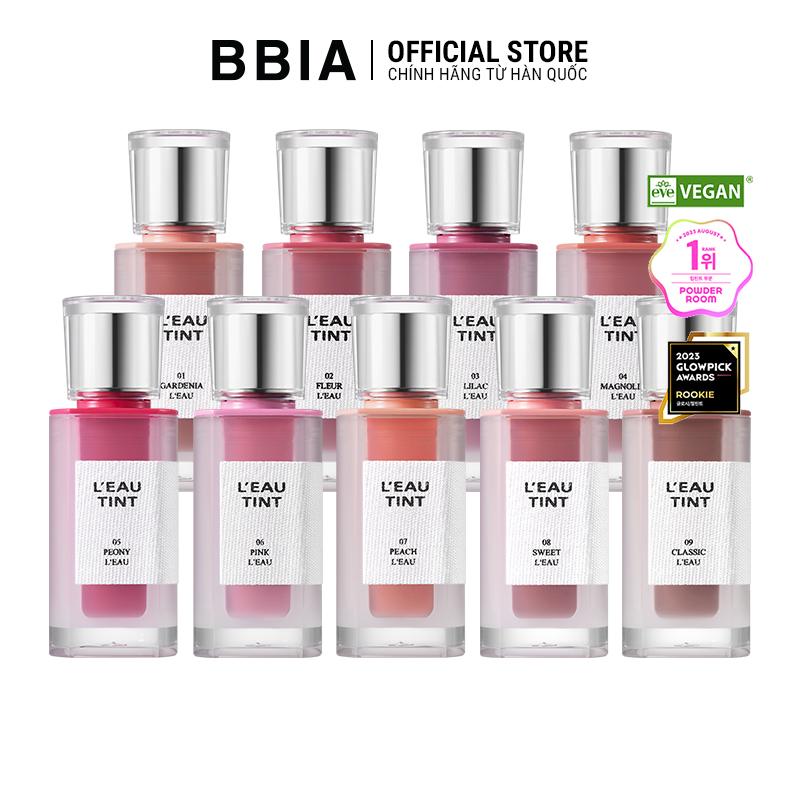 [BBIA] Son tint bóng thuần chay BBIA L'Eau Tint 4.5g Mỹ Phẩm Trang Điểm Nữ Women Cosmetic 1