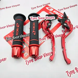 Paket 3in1 Handgrip RCB HG55 Original + Handle Rem CNC + Jalu Stang CNC Universal Buat Semua Motor Motorcycle