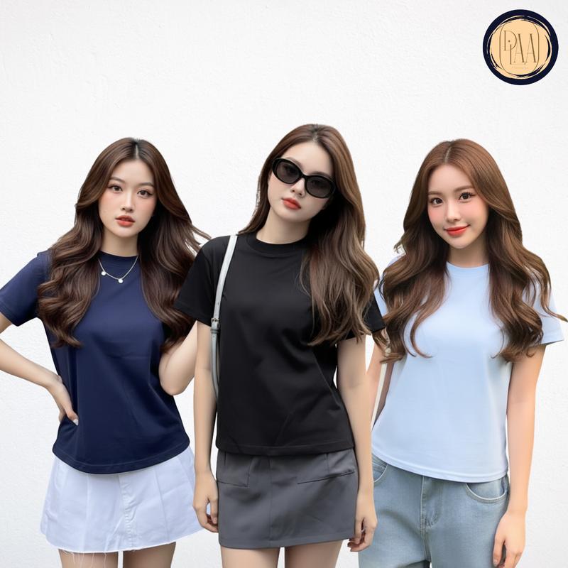 Áo Thun Baby Tee Trơn Dáng Ôm Ngắn DaaLaa Store Phong Cách Basic A5784 