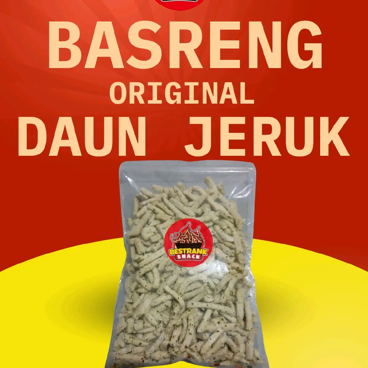 Basreng Original Daun Jeruk 500 Gram Snack Food Pedas Goreng - Keripik