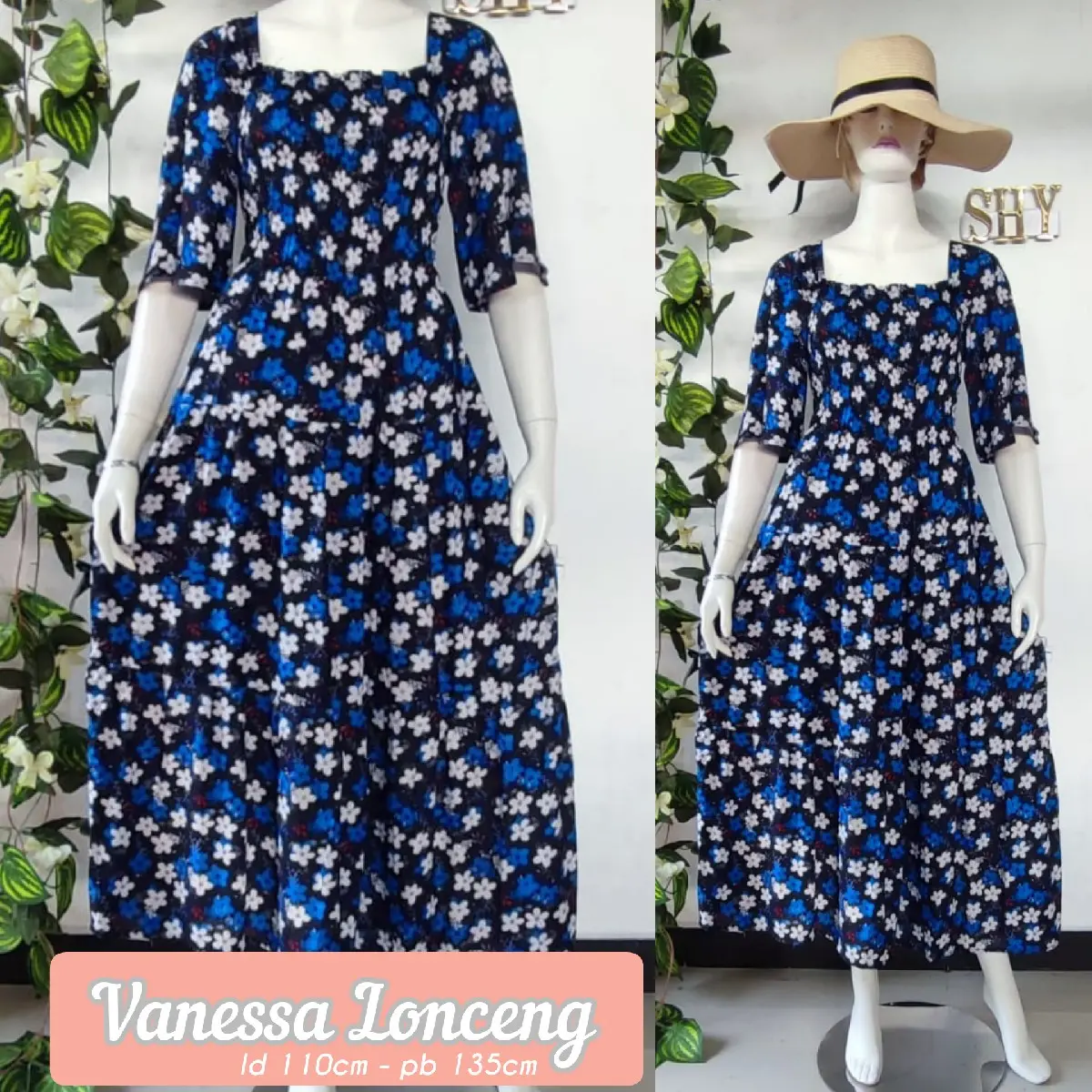 Long Dress Kerut Dada
