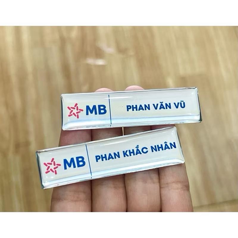  Bảng Tên Nhân Viên MB bank - In Tên Theo Yêu Cầu 