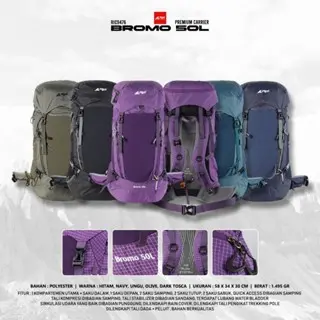 Tas Gunung / Carrier Premium Bromo 50 Liter Arei Outdoorgear 0