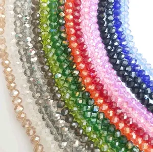 Manik Kristal 8 mm Ceko Warna-warni untuk DIY dan Kerajinan Tangan Berbagai Warna dan Ukuran Ideal untuk Proyek Kreatif