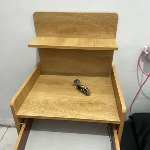 ALOVE Meja Nakas Minimalis Modern Meja Samping Tempat Tidur Serbaguna Dengan Laci Bedside Table