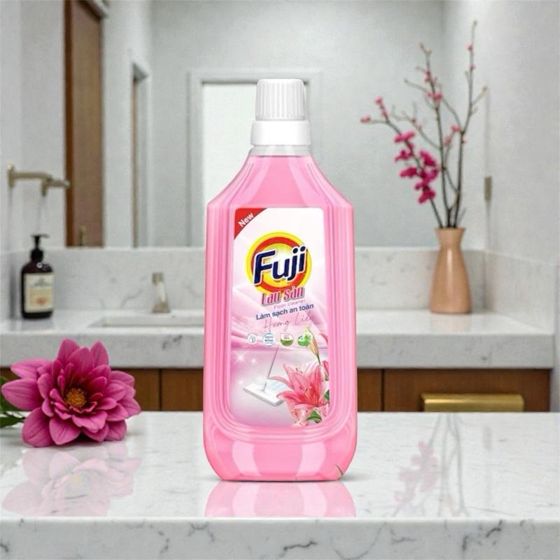 Nước Lau Sàn Fuji Hương LiLy 1L, Hương Quế Sạch Thơm, Khử Khuẩn Sàn Nhà, Chống Trơn Trượt