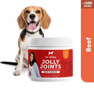 Dr. Shiba Jolly Joints | Suplemen Sehat & Multivitamin Anjing - Makanan Anjing untuk Kesehatan Sendi dan Tulang - Cemilan Anjing Sehat