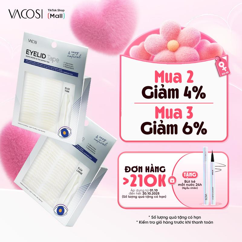Miếng Dán Kích Mí VACOSI VM27 – Siêu Mỏng 0.07mm, Bám Chắc, Waterproof, VM27