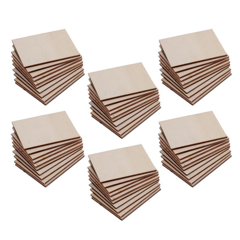60 Rectangular Wood Pieces 4