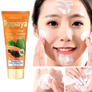 SABUN PAPAYA Facial Foam Brightening Cleanser Wajah Whitening Penghilang Jerawat Komedo 100ML