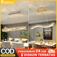 Gambar GOGEOUS Lampu Gantung Minimalis Modern RUANG TAMU - COD Lampu Gantung LED 3 Ring Modern Untuk Kamar Tidur Lampu Gantung Emas 3 Ring LED 3 Warna Ceiling Lamp Sederhana Ruang Makan Ruang Tamu Chandelier tangga mewah kristal jatuh - 3Warna B18-4-80cm dari GogeousLighting Kab. Tangerang 1 Tokopedia