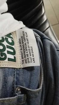 Product Review of New Biru muda kulot longgar high waist celana jeans panjang wanita（GOOD LUCK）（realpict） from f**i 1