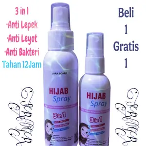 Beli 1 Gratis 1 Hijab Spray Anti Lepek Anti Leyot Parfume Pewangi Jilbab Kerudung Instan Spray 100ml Tahan12Jam