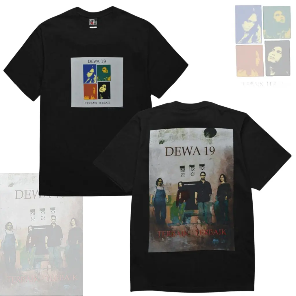 【COD】 Proshop | Terbaik Terbaik Dewa 19 Tshirt | Kaos Pria Kaos Distro | Hitam Trendy dan fashionable