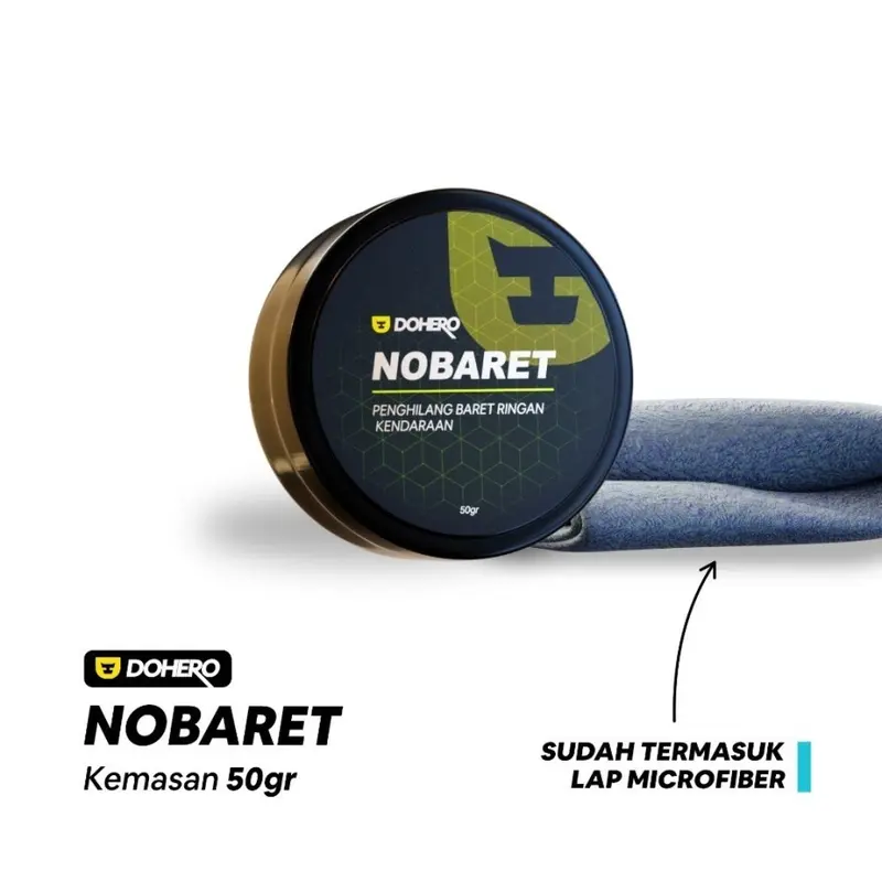 Terbaru Dohero Nobaret 100gr - 50gr - Compound Penghilang Baret Body Motor Mobil Helm 4