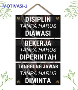 Hiasan dinding kata-kata MOTIVASI model gantung Elegant