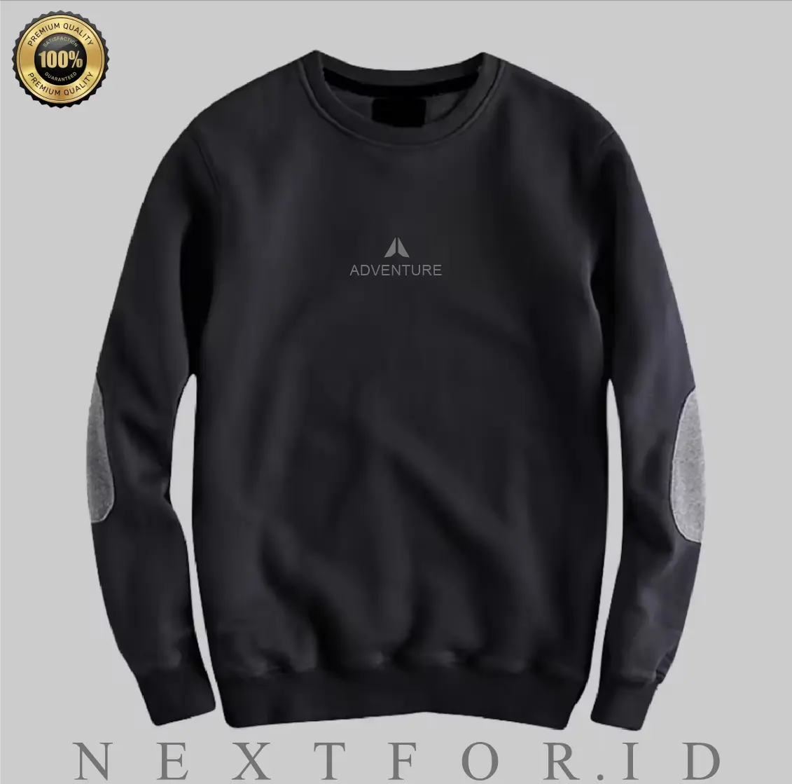 TERBARU Crewneck Premium Bahan Kain FLEECE 280gsm Sweater Pria Wanita NXF1 - Sweater Distro - Sweatshirts Casual Fit