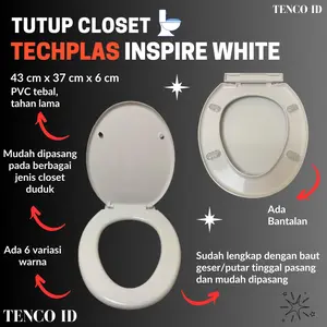 Tutup Closet Model Toto TEBAL American Standard Volk Ina Universal Techplas Pvc TEBAL PREMIUM HIGH QUALITY