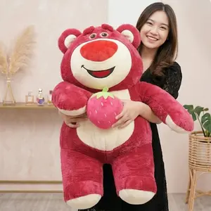Boneka LOTSO Beruang Merah Lucu Lembut Ukuran Jumbo - Teman Tidur & Dekorasi Ruangan Lucu Nyaman Dolls