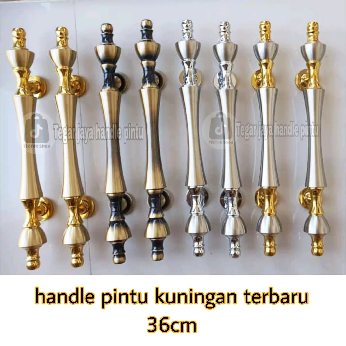 handle pintu kuningan asli bahan kuningan 100% model terbaru panjang 36cm termurah