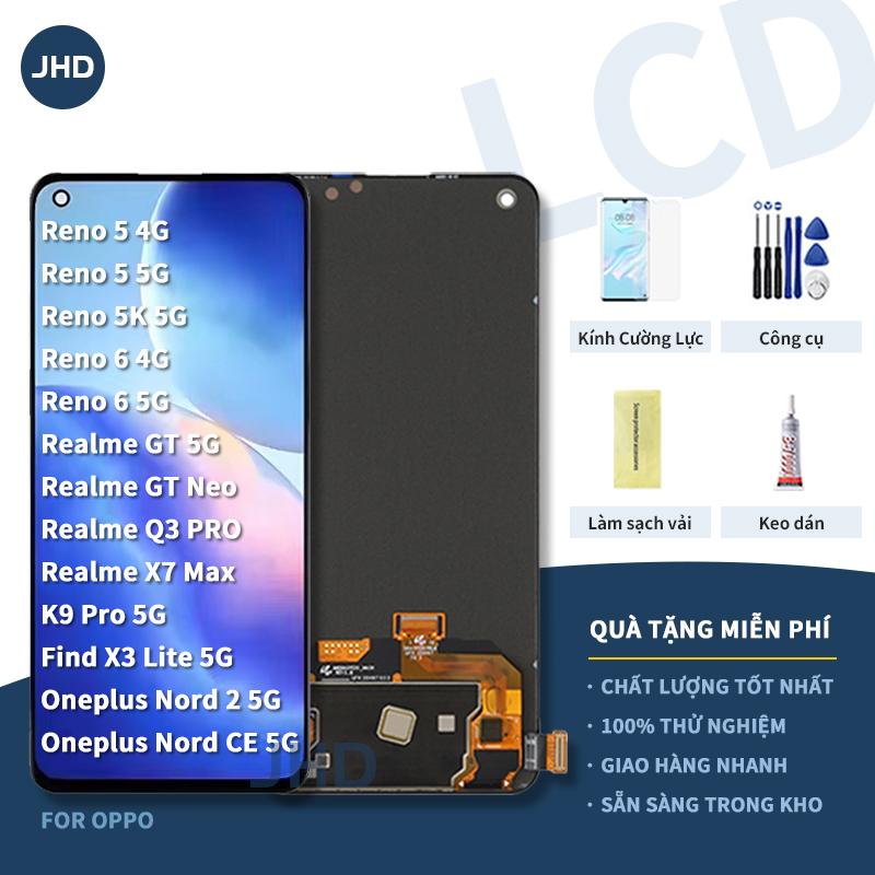  Thay thế lắp ráp màn hình LCD dành cho Oppo Reno 5 4G   Reno 5 5G   Reno 5K 5G   Reno 6 4G   Reno 6 5G   Reno 7 4G   K9 Pro 5G   Find X3 Lite 5G   Realme GT 5G   GT Neo Q3 Pro X7 Max 
