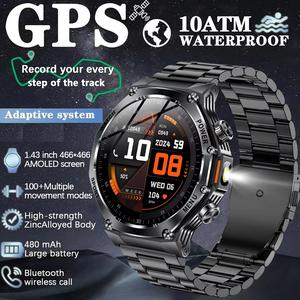 For XIAOM Military Smart Watch Men Women 3ATM Outdoor Sports Fitness Tracker Health Monitor 1.8"HD Screen BT Call Smartwatch New 2025
