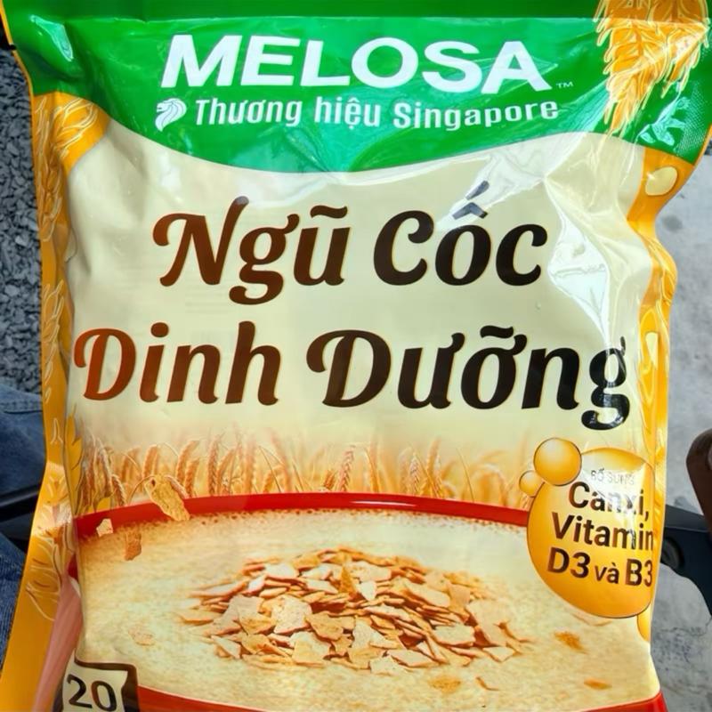 Ngũ cốc dinh dưỡng Melosa thương hiệu Singapore.(1 bịch 20gói)