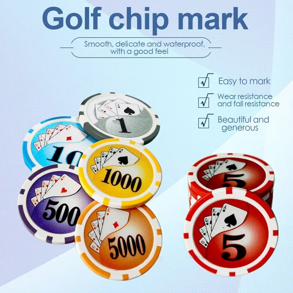 Dụng Cụ Đồ Dùng Golf Cầm Tay Bộ 5 Cái, Điểm Đánh Dấu Bóng Golf, Kẹp Mũ Chip Đánh Dấu Golf, Chip Đánh Dấu Golf