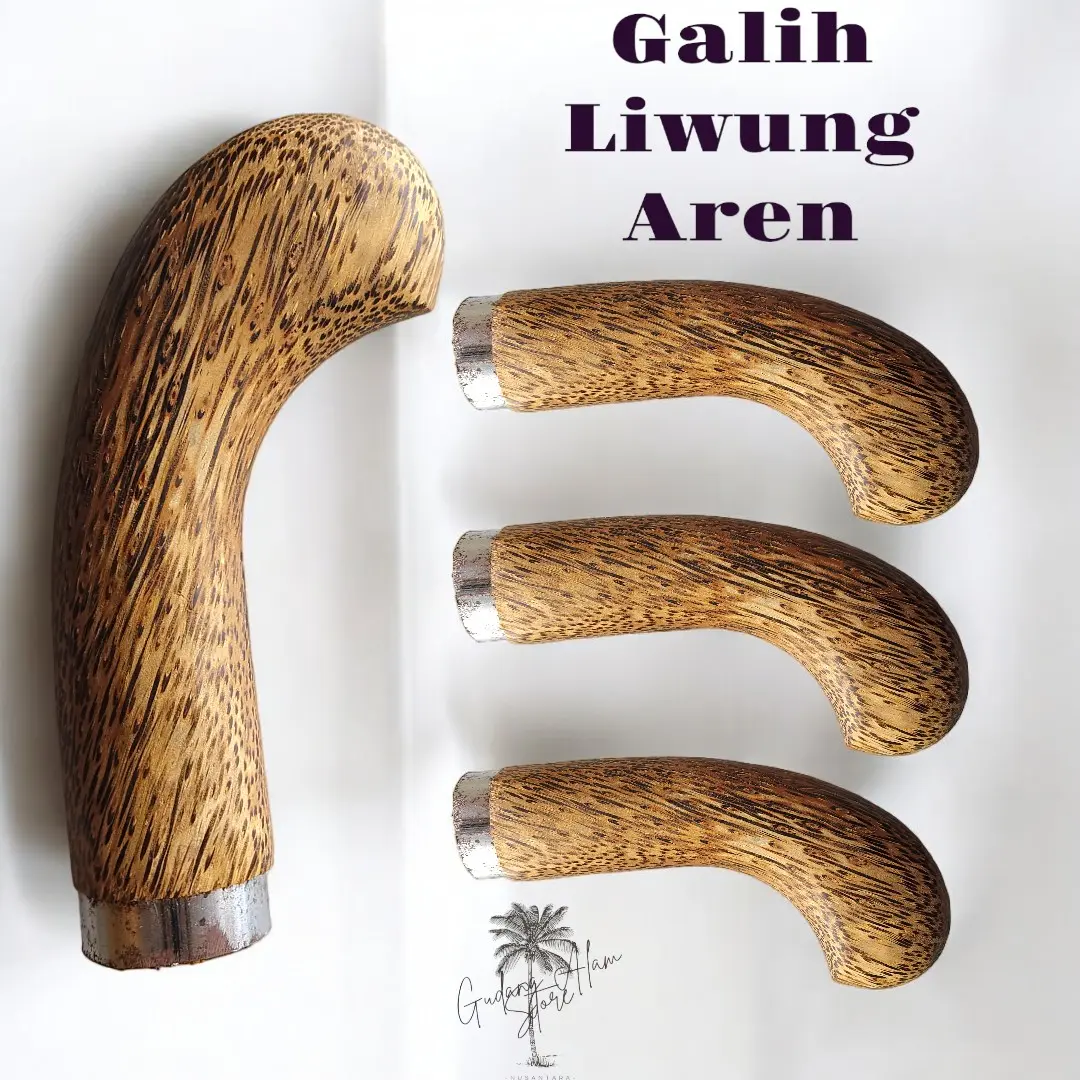 gagang golok kayu Galih Liwung Aren