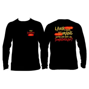 QQ KAOS LAHIR DITOLONG ORANG M4T1 DIGOTONG ORANG PJG PAKAIAN PRIA TSHIRT