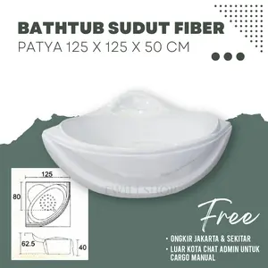 Bathtub Sudut Patya Fiber Gratis Ongkir Jabodetabek