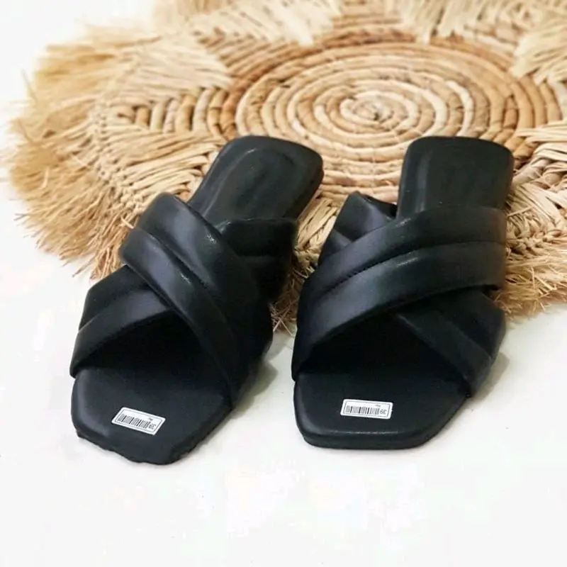 DNF Store - Sandal Selop Cewek Tangan Pertama Sendal Wanita Teplek Silang Kekinian Corak Terbaru