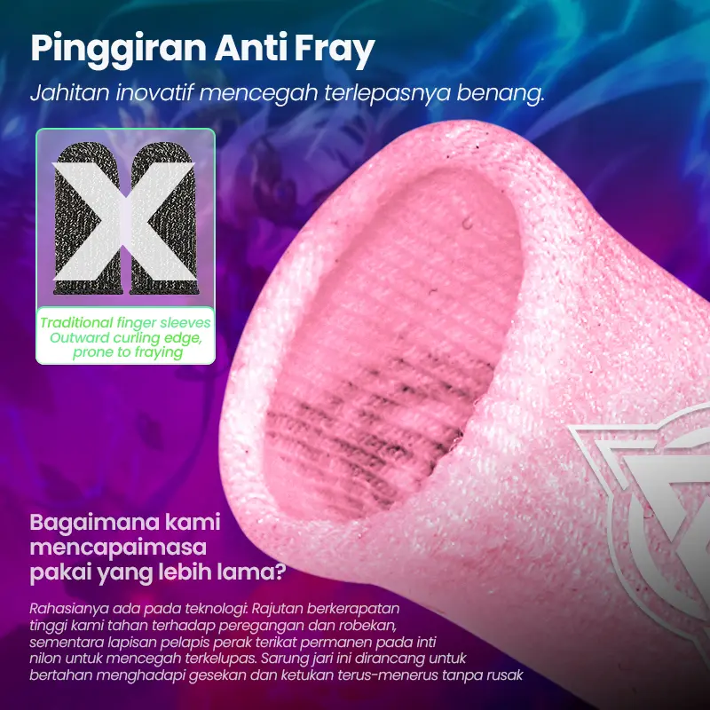 BlueWow V4 Ice SilkFinger Sleeve/Pro Lengan Jari- Putih Sarung Jari Gaming Generasi Baru - Material Ice Silk/Shark Gaming-Material Nanofiber Premium | High Sensitivity & No Miss Touch | Anti-Sweat + Screen Safe untuk Garena/PUBG/MLBB BlueWow V4 Ice SilkFinger Sleeve/Pro Lengan Jari- Putih Sarung Jari Gaming Generasi Baru - Material Ice Silk/Shark Gaming-Material Nanofiber Premium | High Sensitivity & No Miss Touch | Anti-Sweat + Screen Safe untuk Garena/PUBG/MLBB