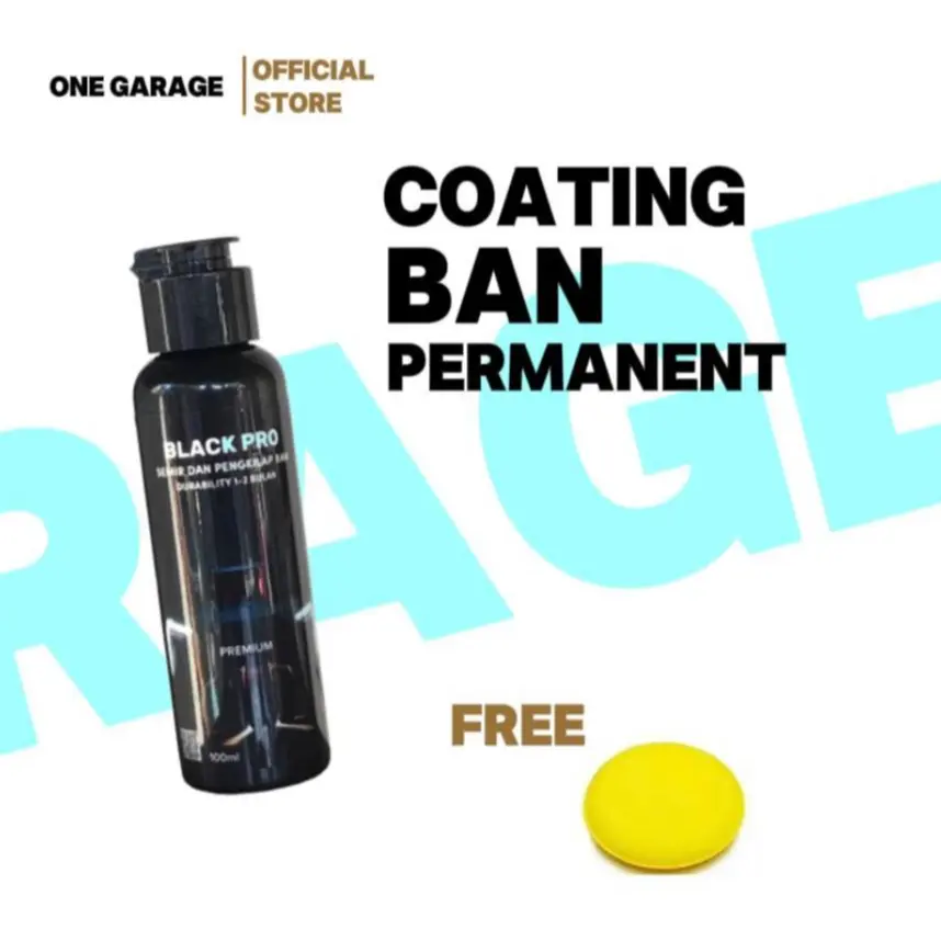 Black Pro Semir Ban Coating Ban Mobil & Motor Premium Tahan Air / Sabun / Lumpur/ Car Paint Protection