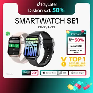 UPGRADE VERSION ADVAN Smartwatch SE1 AI Voice Assistant IPS 1.83” Wireless Bluetooth Call Waterproof IP68 600mAh Standby Time up to 30 Days