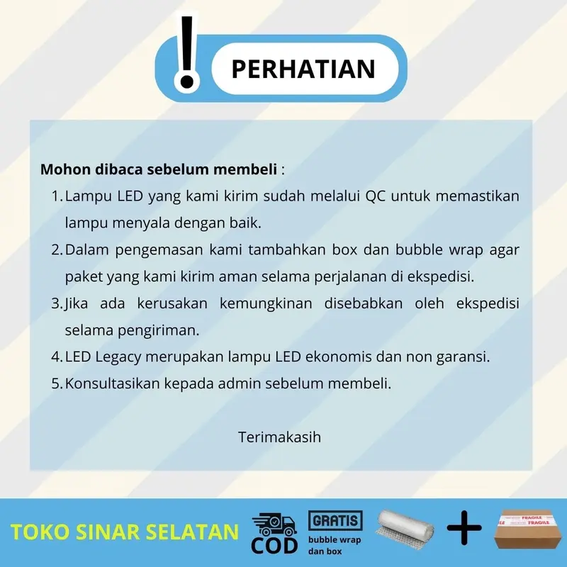 10 Pcs Paket Hemat Lampu LED Legacy Capsule 15T Bisa digunakan di Kamar 3