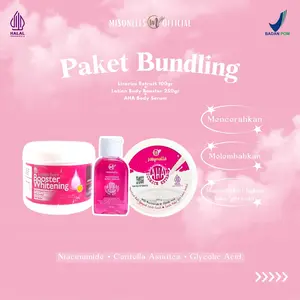 Misonells Paket Bundling (Lotion Booster 250gr+ Bleaching Licorice+AHA)