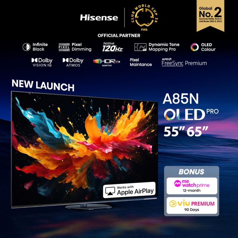 Hisense A85N 55/65 inch OLED Pro Smart TV | 120Hz | 1000nits - TikTok ...