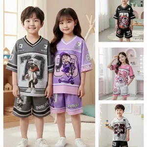 Oneset Jersey Anak 2-14Tahun Oversize Dryfit Unisex Setelan Harian anak laki laki dan perempuan Bahan PREMIUM Brazil Dry Fit Nyaman untuk Aktivitas Sehari-hari