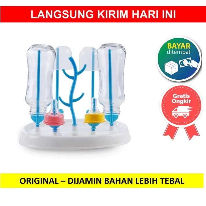 Rak Pengering Botol Susu Bayi Tirisan Gelas Pengering Baby Bottle Drying Dot Tempat Feeding Dryer Drainer Alat IJNC