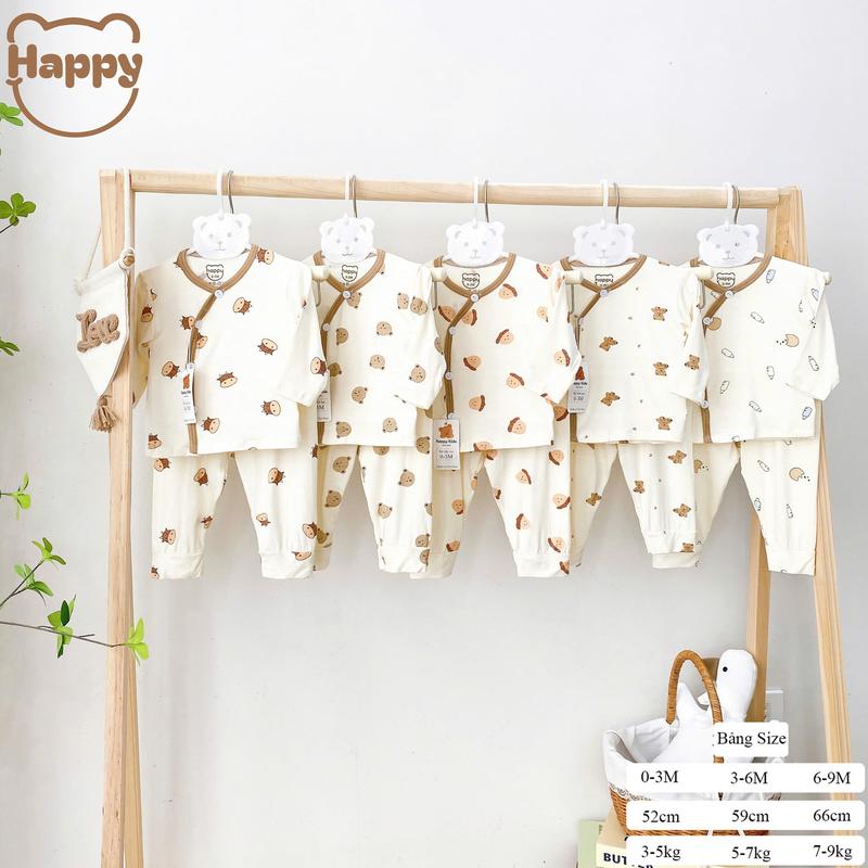 Combo 3/5 Bộ Quần Áo Sơ Sinh Cho Bé Trai Gái Dài Tay Thun Lạnh Petit, Mềm Mại…