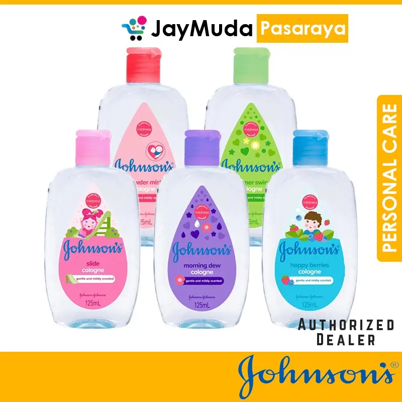 Johnson's Baby Cologne 125ml Gentle & Mildly Scented Morning Dew /Happy Berries /Slide / Powder Mist /Summer Swing