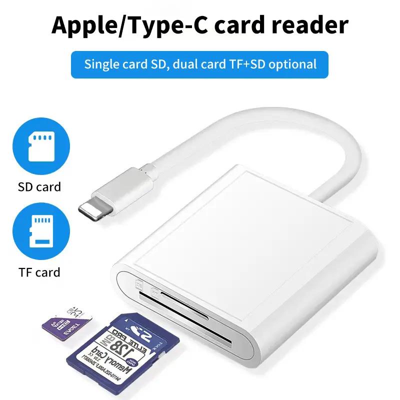Đồ dùng thông minh bộ chuyển đổi 3in1 otg cho loại ánh sáng - c đến tf sd USB…