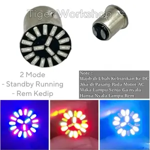 Lampu Stop Rem Belakang 18 Mata LED 2 Mode Gerak Dan Kedip Untuk Motor Dan Mobil Lampu Stop Rem Belakang 18 Mata LED 2 Mode Gerak Dan Kedip Untuk Motor Dan Mobil