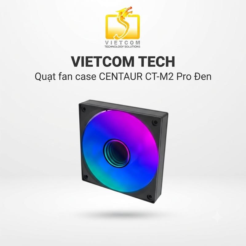Quạt fan case vô cực CENTAUR CT-M2 Pro Đen