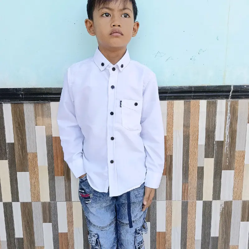 Kemeja lengan panjang Kemeja anak Baju anak pakian anak Fashion 4