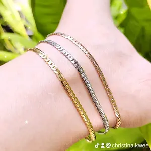 GELANG KAKI Titanium SISIK NAGA PIPIH - 67 anklet