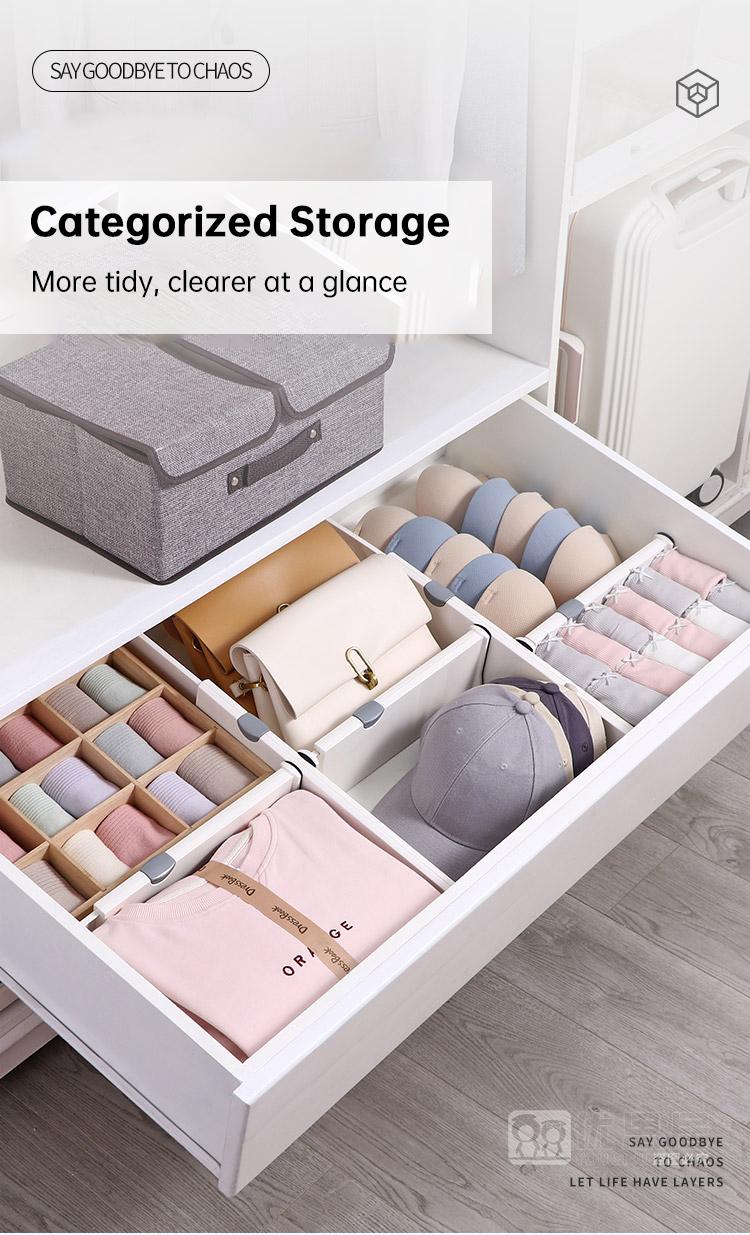 Product Introduction of 🇸🇬【SG stock】Extendable Drawer Partition - Adjustable Clothes Stationery Divider - Wardrobe Cabinet Storage Organizer 28