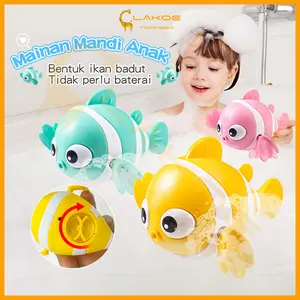 LAKOE Mainan Mandi Ikan Nemo Warna Mainan clown fish berenang/Mainan air bayi Bath toys