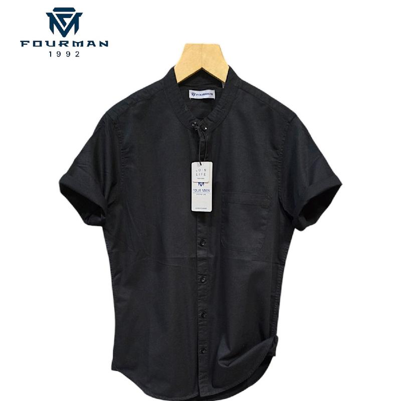 FOURMAN | Kemje Pendek Sanghai | Kemeja Pendek Cowok | Kemeja Casual 5